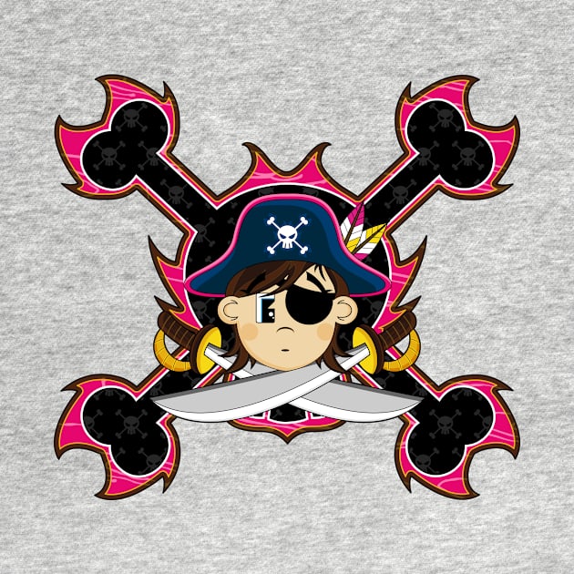 Cartoon Eye Patch Pirate by markmurphycreative